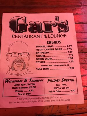 Menu photo 6 Gar's Marine City, MI Menu photo 6 Gar's Marine City, MI