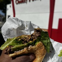 Charley's Burgers - Double cheese add jalapeño