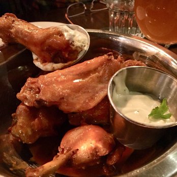 Rail Trail Flatbread - Buffalo IPA Wings with ranch and blue cheese dressing. - Bars Near Me - Hudson, Massachusetts
