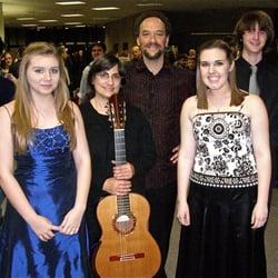 Andrea Cannon Guitar Arts Studio - Andrea and Honors Ensemble perform with William Kanengiser of the LA Guitar Quartet
