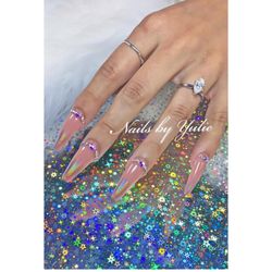 Nails by Yulie - Chrome Nails. You gotta love it. Available in many colors.