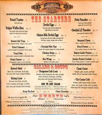 Menu photo 1 Sixteen Mile House Millbrae, CA Menu photo 1 Sixteen Mile House Millbrae, CA