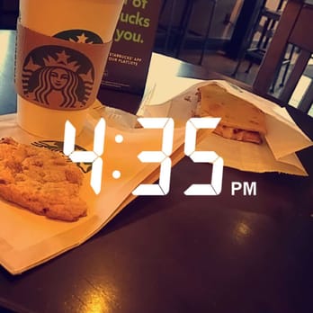 Starbucks - Latte Macchiato & toffee doodle cookie with Chicken Artichoke Panini - Coffee & Tea Near Me - Buttonwillow, California