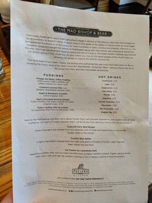 Menu photo 3 The Mad Bishop & Bear London, XGL Menu photo 3 The Mad Bishop & Bear London, XGL