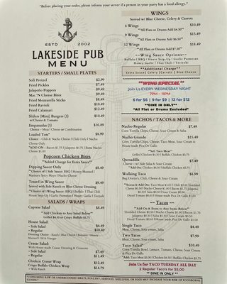 Menu photo 1 Lakeside Pub Danbury, CT