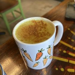 French toast matcha latte