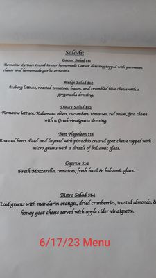 Menu photo 1 Dina's Bistro Toms River, NJ
