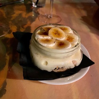 Pig Iron - Bruleed banana pudding pie cup. - New American Near Me - Templeton, California