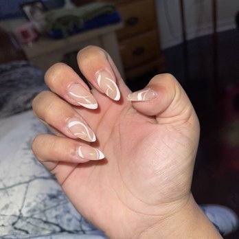Kim's Nails - acrylic fill with gel polish and designs! 36 dollars. - Nail Salons Near Me - Los Angeles, California