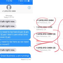 calls I made to him and text reply from his phone completely ignoring me and not owning the responsibility!!! calls I made to him and text reply from his phone completely ignoring me and not owning the responsibility!!!