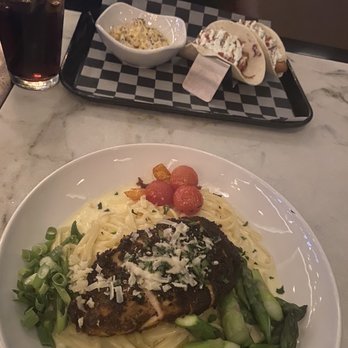 Jim Brady's - Blackened Chicken Carbonara, Basa Nova Fish Tacos - American Near Me - Royal Oak, Michigan Jim Brady's - Blackened Chicken Carbonara, Basa Nova Fish Tacos - American Near Me - Royal Oak, Michigan