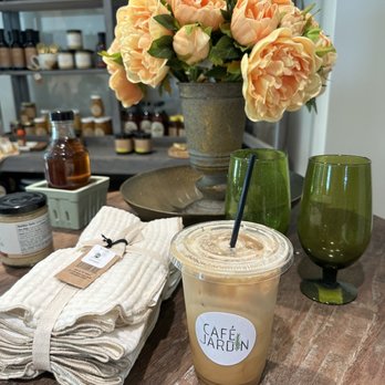 Providence Home + Garden - a glass of iced coffee with a straw - Coffee & Tea Near Me - Noblesville, Indiana