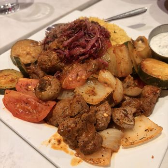 Tanoor Bellevue - Spicy Grilled Lamb with Veggies - Halal Near Me - Bellevue, Washington