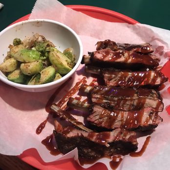 Hate Mondays Tavern - Thursday rib special with Brussel sprouts - Barbeque Near Me - Miami, Florida