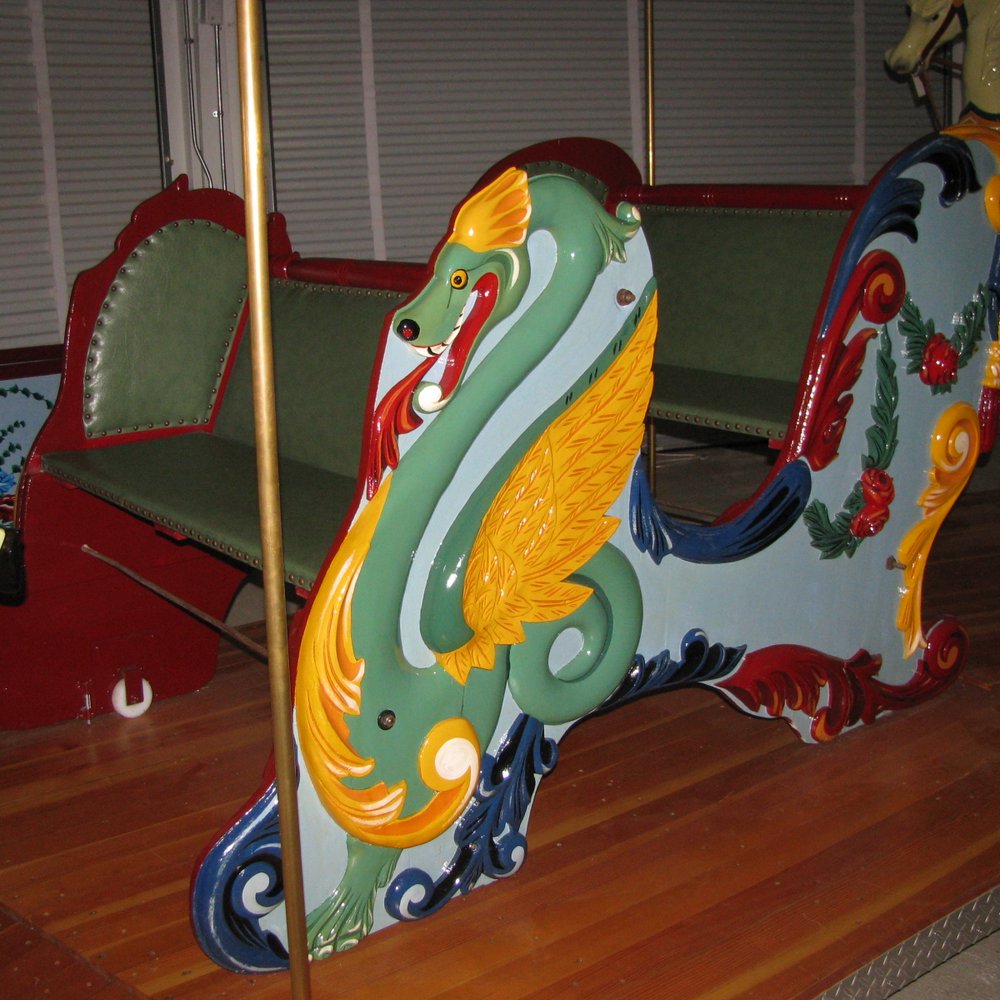 Waterloo Carousel - One of two chariots on the carousel - Carousels Near Me - Waterloo, Wisconsin Waterloo Carousel - One of two chariots on the carousel - Carousels Near Me - Waterloo, Wisconsin