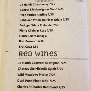 The Old Edison - Wine list. - American Near Me - Edison, Washington The Old Edison - Wine list. - American Near Me - Edison, Washington