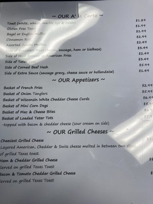 Menu photo 4 Our Place Cafe Minocqua, WI