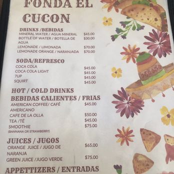 Fonda El Cucon - Menu - Mexican Near Me - Puerto Vallarta, JAL