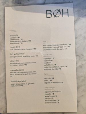 Menu photo 5 Brutø Denver, CO