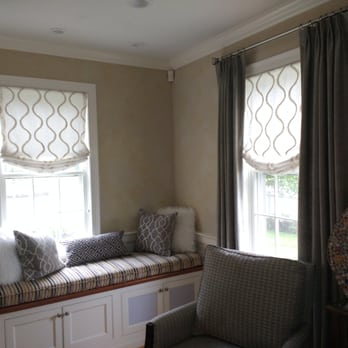 WindowFab Custom Window Fabrications - SHEER SOFT ROMANS UNDER SILK PLEATED PANELS - Shades & Blinds Near Me WindowFab Custom Window Fabrications - SHEER SOFT ROMANS UNDER SILK PLEATED PANELS - Shades & Blinds Near Me