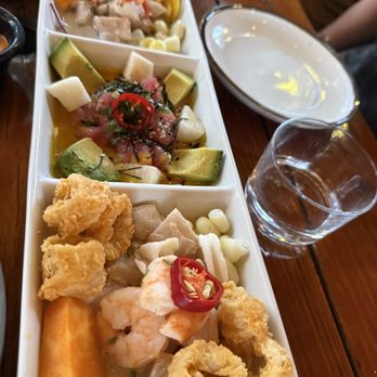 Llama Queen - Samplers ceviche - Peruvian Near Me - Austin, Texas Llama Queen - Samplers ceviche - Peruvian Near Me - Austin, Texas