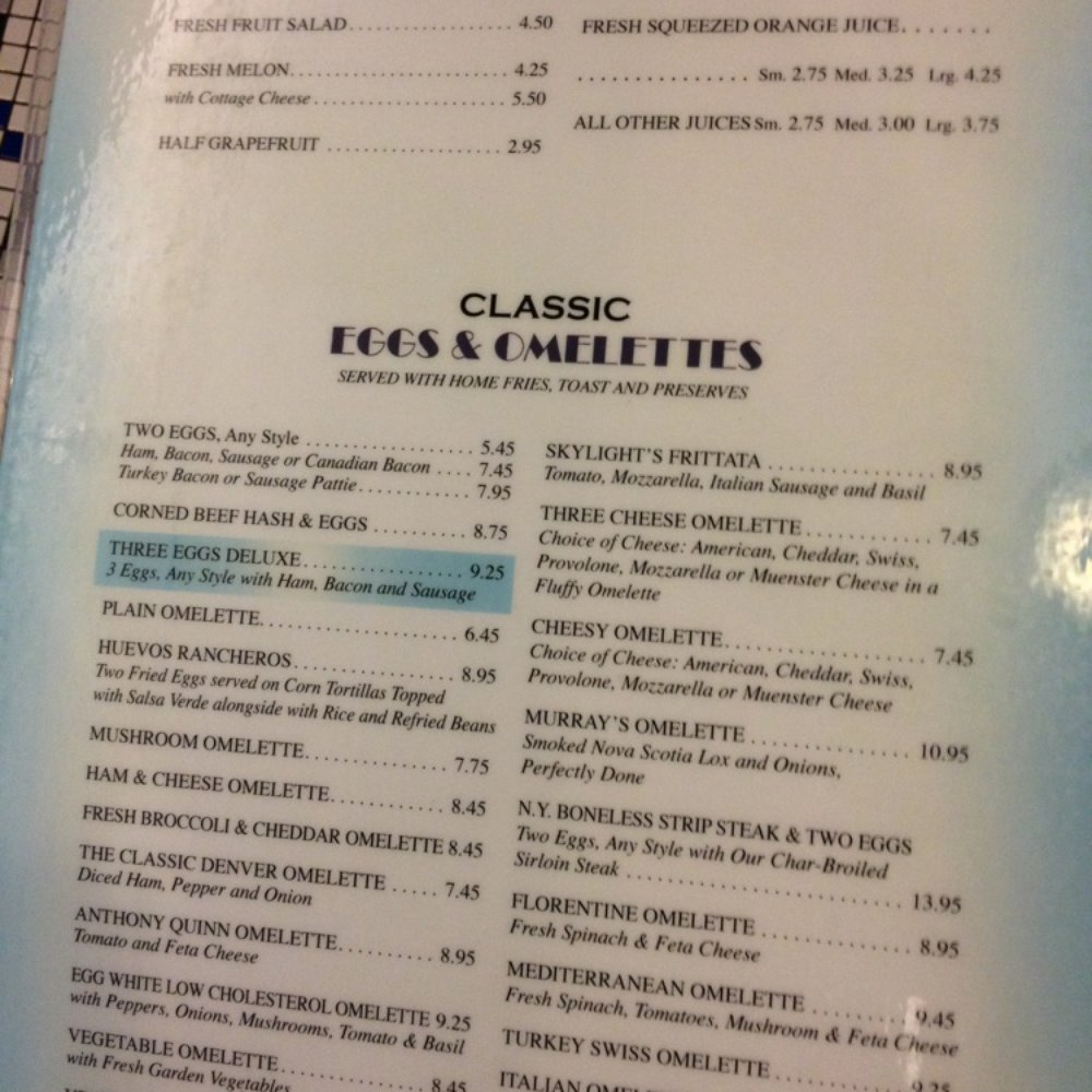 Skylight Diner - Breakfast Menu - American Near Me - New York, New York Skylight Diner - Breakfast Menu - American Near Me - New York, New York