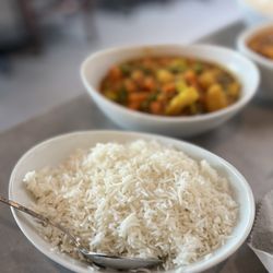 JaxSpice - Curry Vegetables + rice