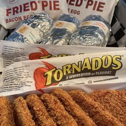 Old Magnolia Garage - Fried Pies, Big Willies breakfast burritos (local favorite), tornado's and breakfast bars