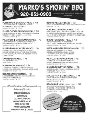 Menu photo 3 Marko's Smokin' BBQ Collins, WI Menu photo 3 Marko's Smokin' BBQ Collins, WI
