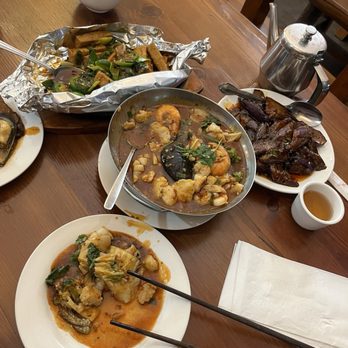 Spices 3 - Number 50 seafood casserole, sizzling, tofu, and the eggplants so delicious. - Szechuan Near Me - Oakland, California