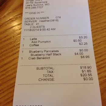 Ginger Sue's - Generous pancake portions! - Breakfast & Brunch Near Me - Lee's Summit, Missouri