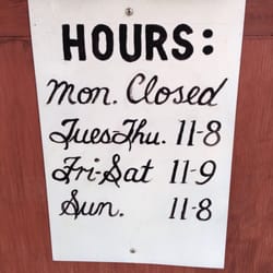 Terranova's Italian Restaurant - Hours.