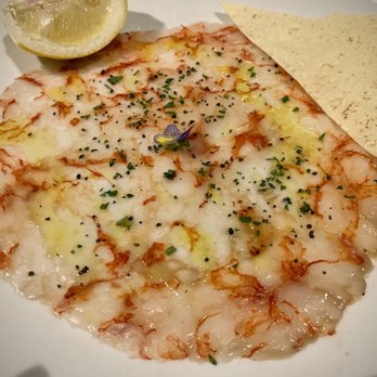 Rosa Madre Italian Restaurant - Raw Sicilian red prawn - Seafood Near Me - Dublin, D