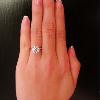 Jangmi - My 2.5 ct round brilliant, signature ideal-cut diamond in platinum knife edge setting - Jewelry Near Me - New York, New York Jangmi - My 2.5 ct round brilliant, signature ideal-cut diamond in platinum knife edge setting - Jewelry Near Me - New York, New York