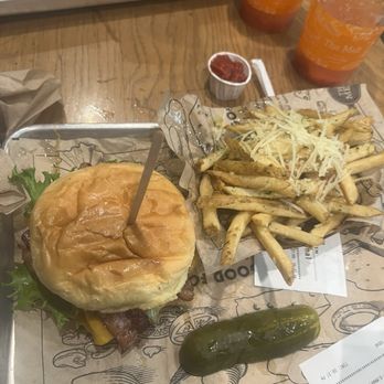 The Melt - Grilled ORIGINAL CHICKEN MELT and GARLIC PARMESAN FRIES - Burgers Near Me - Oakland, California