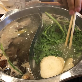 Hot Pot Buffet - The two broths - Chinese Near Me - Boston, Massachusetts
