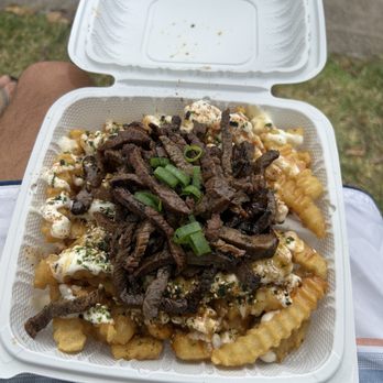 Flyin' Ahi - Kalbi fries - Food Trucks Near Me - Mililani, Hawaii