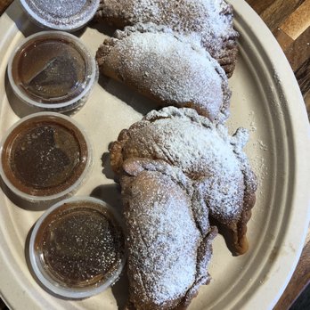 Johnny Pacific - Nutella banana, caramel apple (favorite one) flanada and Maui pineapple - Latin American Near Me - Winnetka, California Johnny Pacific - Nutella banana, caramel apple (favorite one) flanada and Maui pineapple - Latin American Near Me - Winnetka, California