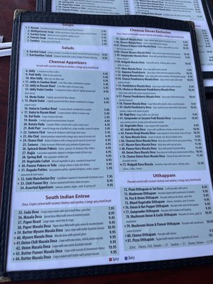 Menu photo 5 Chennai Dosas Hicksville, NY