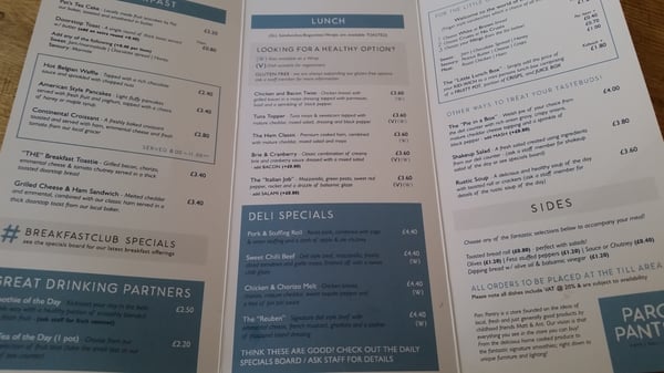 Menu photo 2 Parc Pantry Newport, NWP