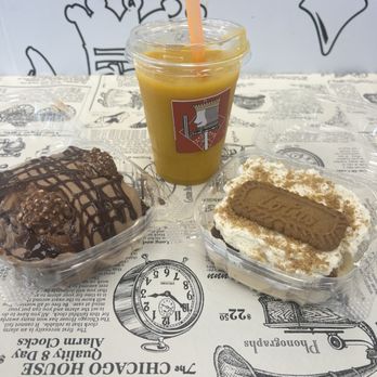 Sandwich King - Mango juice, Ferraro Rocher cake and Biscoff cake - Sandwiches Near Me - Mounds View, Minnesota