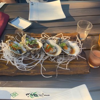 Sushi Tri - Raw oysters! With Sake - Sushi Bars Near Me - Novato, California Sushi Tri - Raw oysters! With Sake - Sushi Bars Near Me - Novato, California