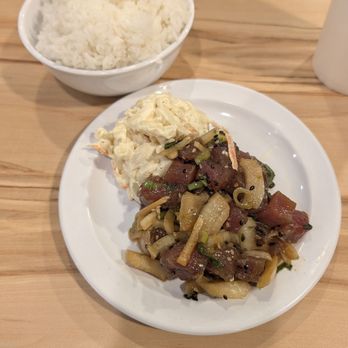 Aloha Specialties - Spicy Ahi Poke, Mac salad and a side of rice - Hawaiian Near Me - Las Vegas, Nevada Aloha Specialties - Spicy Ahi Poke, Mac salad and a side of rice - Hawaiian Near Me - Las Vegas, Nevada