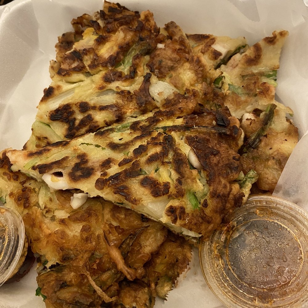 Jumping Spoon - Seafood Pancake - Korean Near Me - Hercules, California Jumping Spoon - Seafood Pancake - Korean Near Me - Hercules, California