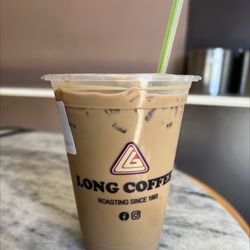 Long Coffee - Cafe sua da - viet iced coffee.  Very strong and delicious