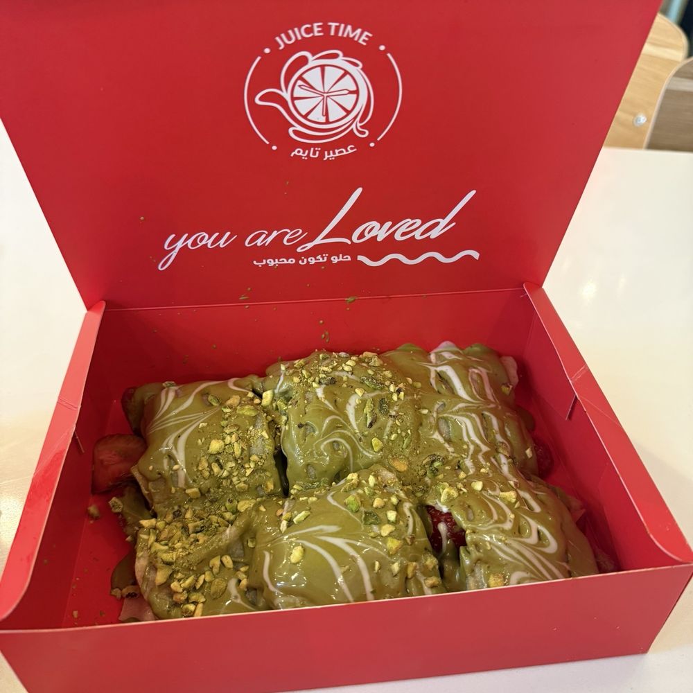 Juice Time - pistachio crepe roll - Juice Bars & Smoothies Near Me - Garden Grove, California Juice Time - pistachio crepe roll - Juice Bars & Smoothies Near Me - Garden Grove, California