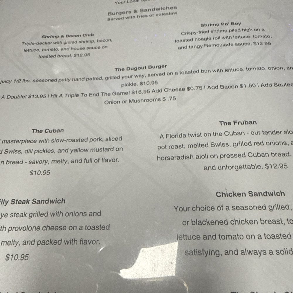 The Dugout Cafe - Breakfast & Brunch Near Me - Venice, Florida The Dugout Cafe - Breakfast & Brunch Near Me - Venice, Florida