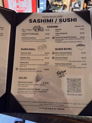 Menu photo 7 Oyster Hale by Crush Honolulu, HI