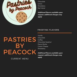 Pastries By Peacock - Menu as of 8/9/2021