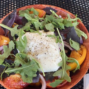The Nest - Heirloom Tomato salad- excellent. Very large portion - Waffles Near Me - Ojai, California The Nest - Heirloom Tomato salad- excellent. Very large portion - Waffles Near Me - Ojai, California